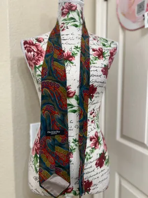 Dior silk multicolor paisley Tie thumbnail 2
