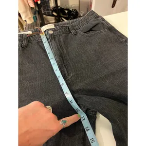 Universal Thread High Rise Wide Leg Black Cotton Denim Jeans Size 12 Regular thumbnail 12