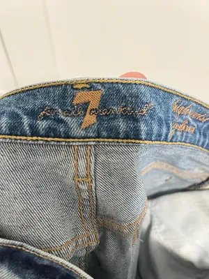 7 For All Mankind Size 29 Blue High Waist Josefina Boyfriend Jeans thumbnail 4
