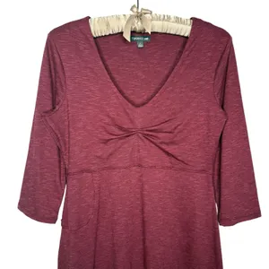 Toad & Co‎ Small Dress Tencel Organic Cotton 3/4 Sleeve Athletic Stretch Pockets thumbnail 5