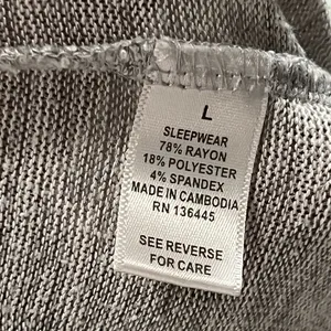 Women’s Large Gray Pajama Pants thumbnail 3