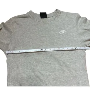 Vintages y2k Nike women’s light gray pullover‎ sweatshirt size L early 2000s thumbnail 4