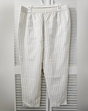 J.Crew Soleil pant in striped linen Size L thumbnail 5