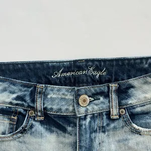 American Eagle Outfitters Studded Distressed Jean Shorts Size S thumbnail 2
