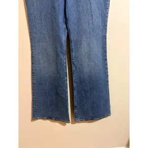 J.Crew 96 Flare Jeans 29 Blue NEW High Rise Patch Pocket RE-96-IDG thumbnail 12