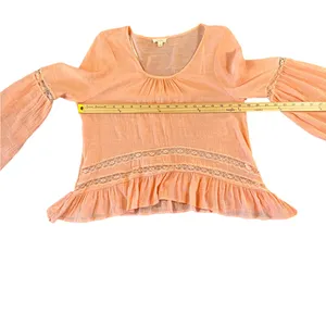 E & M‎ Light Coral Bell Sleeve Women's Blouse thumbnail 3