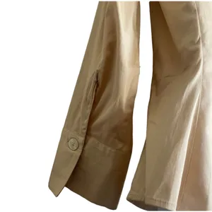 Banana Republic Top Women‎ S Gold Collar V-Neck Long Flared Sleeve Button Up thumbnail 4