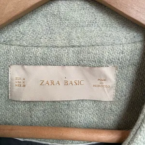 Zara Basic Collarless Wool Peacoat in Mint Size Medium‎ thumbnail 4