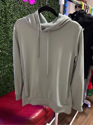 Mondetta Sage Green Crewneck Hoodie Sweater thumbnail 1
