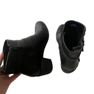 Andiamo Women's Size 9.5‎ Aniles Faux Leather Ankle Moto Black Booties Boots thumbnail 8