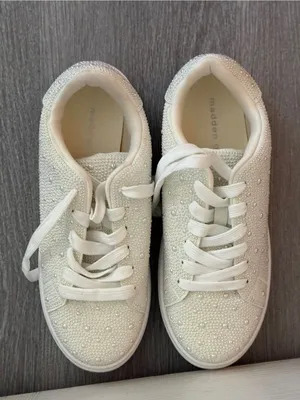 Madden Girl Jeena White Rhinestone Sneakers Size 7.5 NWOT thumbnail 12
