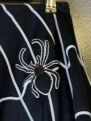 Grandin Road Spider Web Poncho Womens One Size Black Halloween Costume Spider thumbnail 4