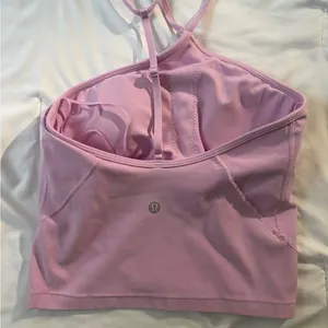 Lululemon Align Pink Strappy Longline Sports Bra Yoga Crop Top Size 2 thumbnail 3