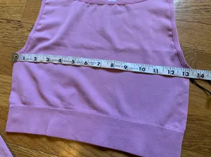 Seamless Crop Top & Biker Short Set size S thumbnail 8
