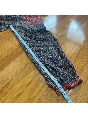 Free People Y2K Leia Floral Jumpsuit Village Country Style Boho Cottagecore Sz S thumbnail 5
