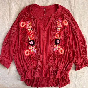 Free People Embroidered Top thumbnail 3