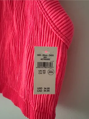 Aerie NEW! Superchill Seamless High Neck Bra Top Pink Ribbed thumbnail 8