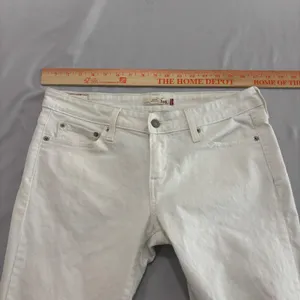 Levis 545 Low Boot Cut Jeans Womens 8M White Denim Stretch Pants thumbnail 4