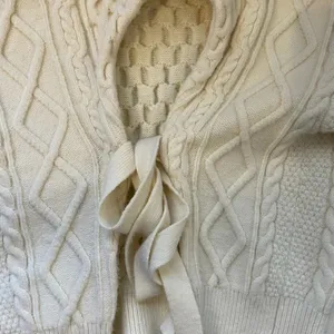 Vigoss Cream Cutout Sweater Medium  thumbnail 5