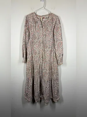 Anthropologie Pilcro Marta Tiered Corduroy Dress Size Small thumbnail 4
