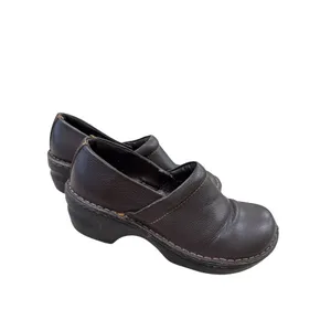 Sonoma Womens Brown Leather Clogs Mules 7.5M SKU 7181 thumbnail 4