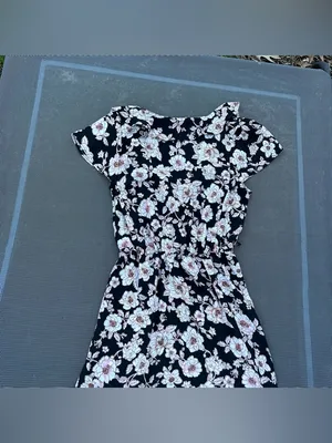 Black & pink floral dress gypsies &‎ moondust size medium spring summer whimsy thumbnail 9
