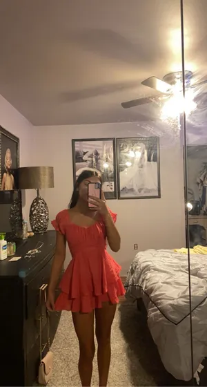 Blu Spero pink Ruffle romper thumbnail 2