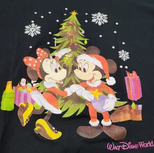 Disney Shirt Size XXL Walt Disney World Mickey Minnie Christmas Graphic T-Shirt Unisex Shirt thumbnail 3