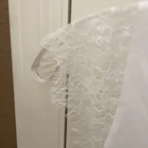 FINAL MARKDOWN Raw edge ladies top (M) White Size M thumbnail 2
