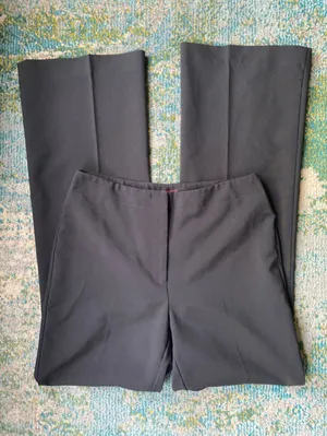 Krass&co Vintage Y2K NY&Co City Stretch black bootcut seamless dress pants, size 8 tall thumbnail 1