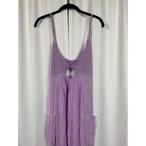 Urban Outfitters Out From Under Purple Gauze Cotton Jumpsuit Sz.S thumbnail 7