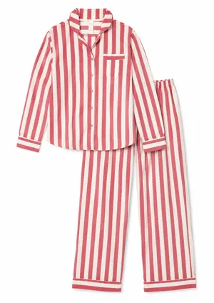 Stars Above Striped Pajama Set Button Front Lounge Sleepwear Women's, sz S thumbnail 1