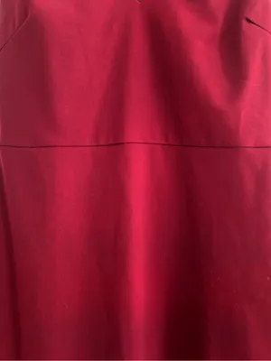 Lulu's Wine-Red V-Neck Midi Dress with Flounce Hem thumbnail 4