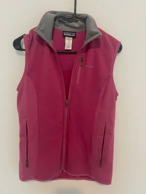 Pink Patagonia Zip Up Vest  thumbnail 1