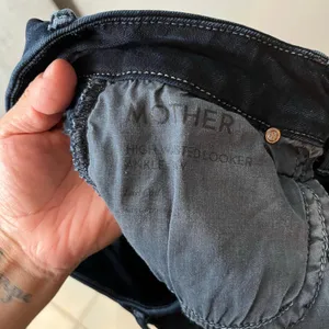 Mother High Waisted Looker Ankle Fray Size 26 Dark‎ Wash Last Call thumbnail 7