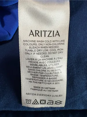 Aritzia Original Contour Headway Square Neck Bodysuit long sleeve Blue XL thumbnail 5
