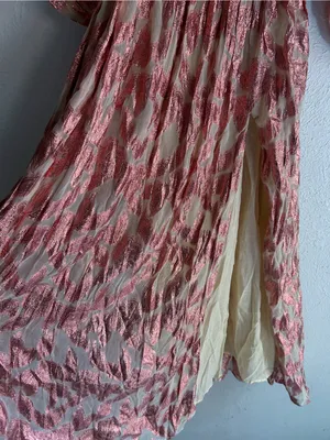 Jen’s Pirate Booty Rising Star Lapis Maxi Dress Pink Metallic NWT XS Fairycore thumbnail 6
