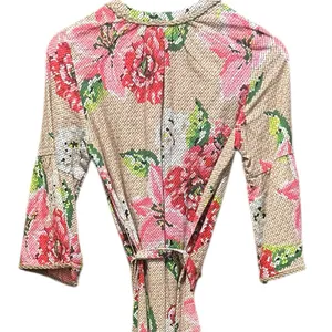 Farm Rio Floral Ruffle Beaded Tassels Belt‎ Slip-On Dress Size XS thumbnail 13