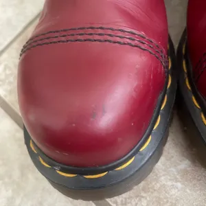 Dr Martens 2A43 Max Platform Chelsea Boots Cherry Red Leather MADE ENGLAND US 6 thumbnail 5