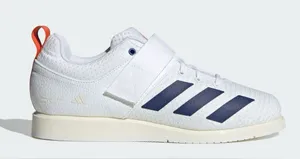 Adidas powerlift 5 weightlifting shoes white blue NEW 8.5 thumbnail 1