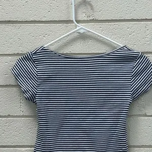 Brandy Melville Ella Blue Striped Tee one size thumbnail 6