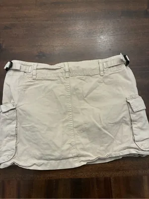 Brandy Melville Cargo Mini Skirt Khaki Tan One Size thumbnail 3