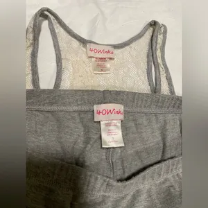 40 Wink Nordstrom Gray Pajama Long John Thermal Legging Set S thumbnail 2