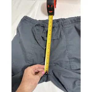 Cherokee Workwear Scrub Pants Grey Women's Tall 30" Inseam 28" Waist Drawstring thumbnail 13