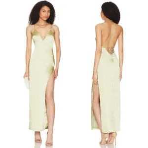 Revolve x More to Come Regina Maxi Dress in Green, Size XS New w/Tag thumbnail 12