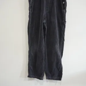 Gap Women's Size Medium Overalls Black Vintage Velvet Corduroy Bib Jumpsuit thumbnail 3