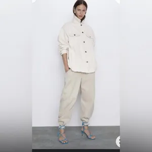 Zara Oversized Corduroy Shacket Jacket Size XS. Rough Hem. thumbnail 2