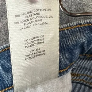 Aritizia Denim Forum The Arlo High Rise Straight Jeans 23‎ Button Fly Organic thumbnail 13