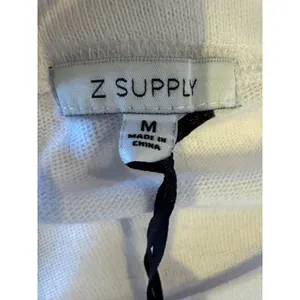 Z‎ Supply Dress Women Medium White Capri Ruffle Sleeve French Terry Mini NWT thumbnail 9