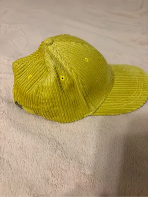 ZYIA Active Faith Corduroy Baseball Cap Yellow Adjustable One Size NWT thumbnail 4